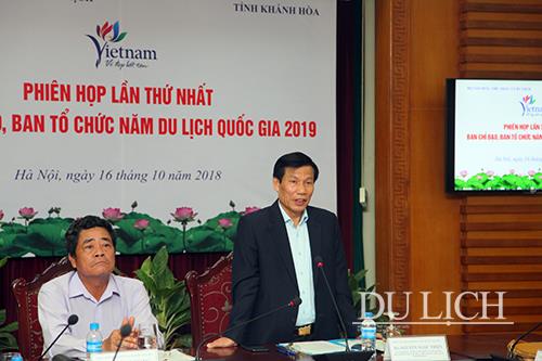  Bộ trưởng Bộ VHTTDL Nguyễn Ngọc Thiện và Bí thư Tỉnh ủy Khánh Hòa Lê Thanh Quang đồng chủ trì phiên họp